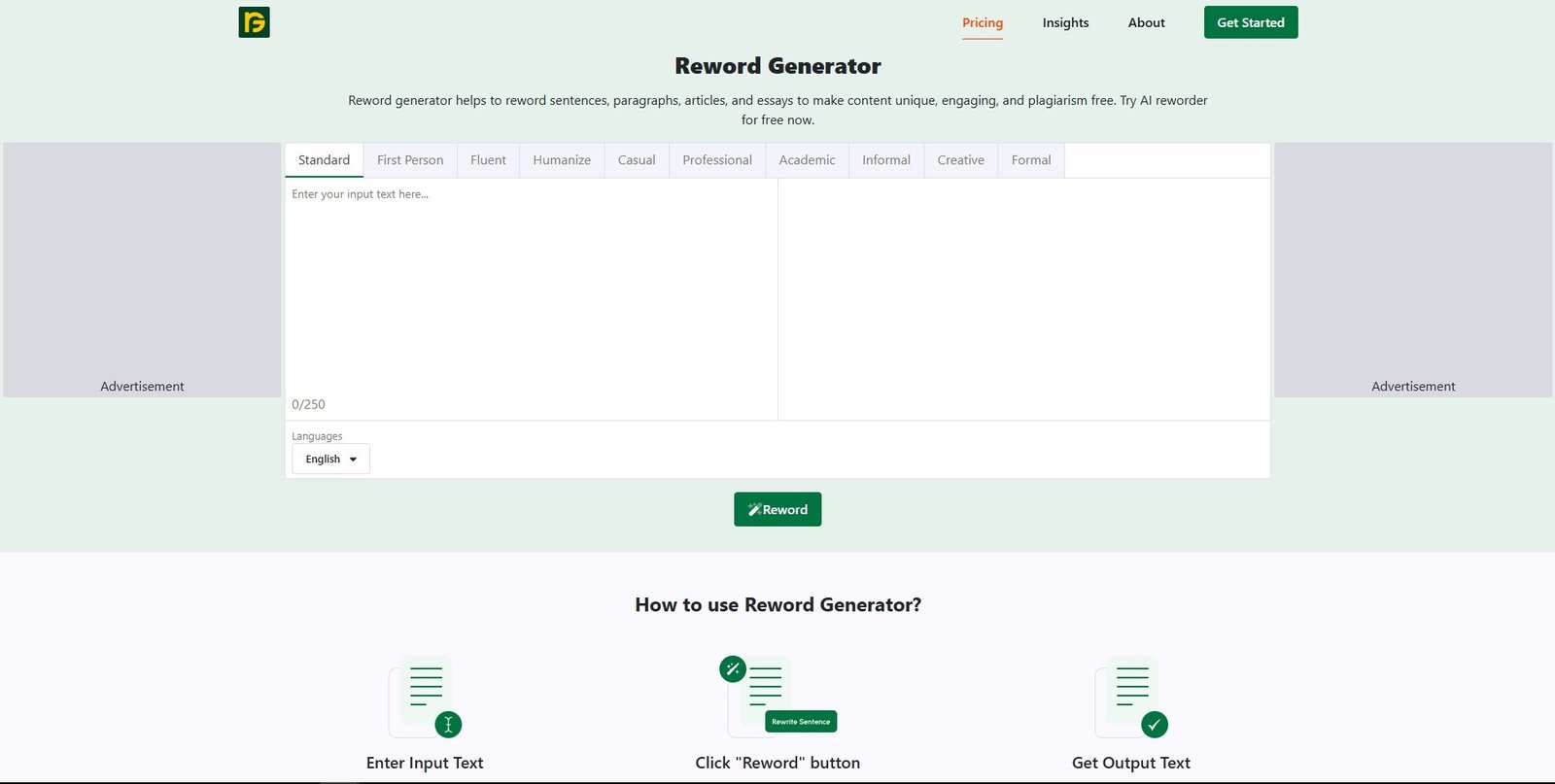 Reword Generator
